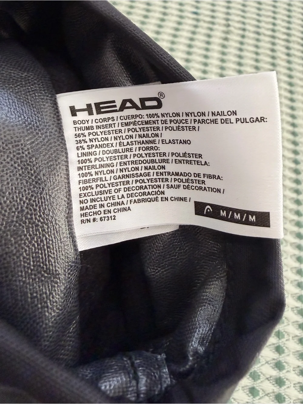 New HEAD Junior Ski Gloves in black with lime green Size Medium